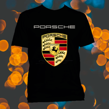 Porsche Motorspot Logo Black Tee Unisex T-Shirt FTS402