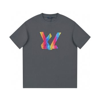 Rainbow Logo Printed LV Tee Unisex T-Shirt FTS327
