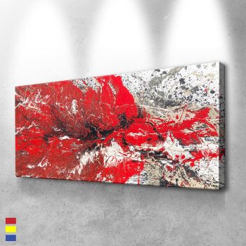 Red Crash and the Universe's Artistic Direction in Nature's Elements Canvas Poster Print Wall Art Decor