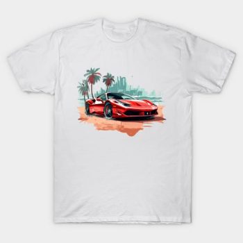 Red Ferrari Design Fashion Cotton Tee Unisex T-Shirt FTS205