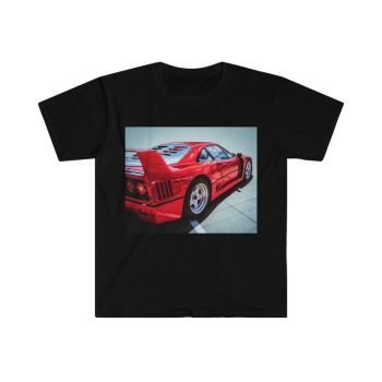 Red Ferrari F40 Short Sleeve Cotton Tee Unisex T-Shirt FTS236