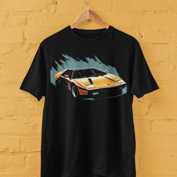 Retro Lamborghini Sports Car Cotton Tee Unisex T-Shirt FTS062