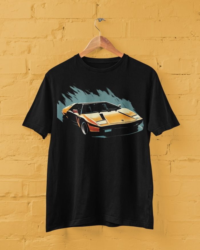 Retro Lamborghini Sports Car Cotton Tee Unisex T-Shirt FTS062