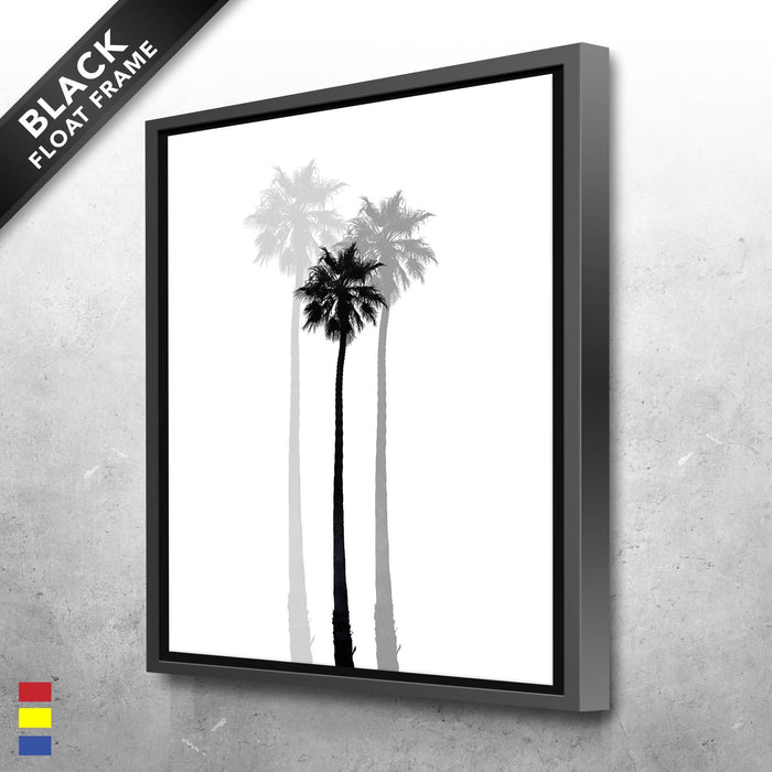 Retro Palms the Timeless Beauty of Black and White Canvas Poster Print Wall Art Decor – Cadadesigns