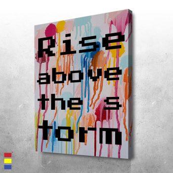 Rise Above the Storm in Design Embracing the Colors of Nature Canvas Poster Print Wall Art Decor