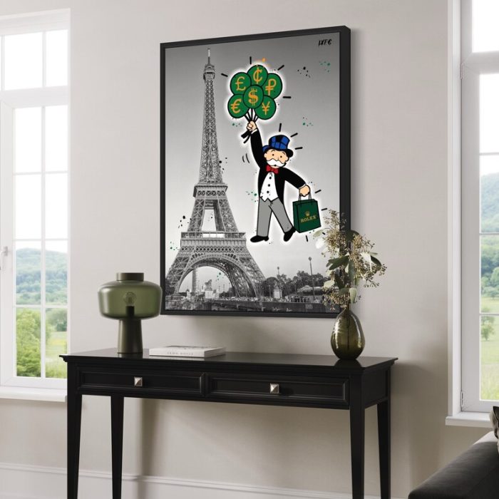 Rolex Canvas Luxury Art House Warming Gifts Banksy Art Success Art Richie Rich Scrooge Mcduck Watch Art