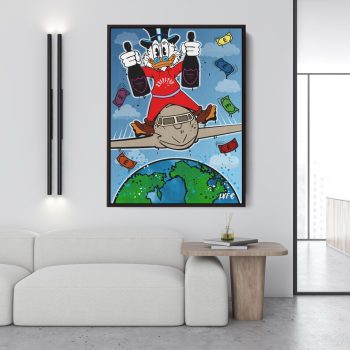 Scrooge Mcduck X Trapstar London Canvas Street Art Motivational Interior Art Wall Art Travel Art