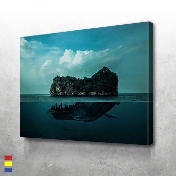 Skull Island Creating Your Dream Island from Scratc Canvas Poster Print Wall Art Decor