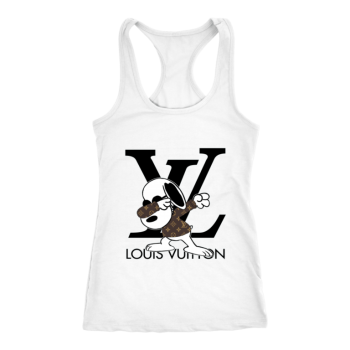 Snoopy Louis Vuitton Logo Women Racerback Tank Top