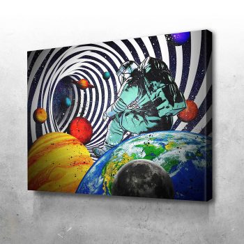 Space Dreaming Creating Goals Without Limits Canvas Poster Print Wall Art Decor