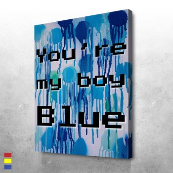 Special Boy Blue Art Awe-Inspiring Nature Painting Canvas Poster Print Wall Art Decor