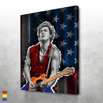 Springsteen's Melody and Artistry Blinded by the Light Inspires Creativity Canvas Poster Print Wall Art Decor