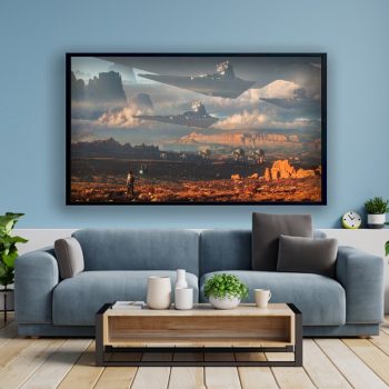 Star Wars Poster Star Wars Wall Decor Star Wars Canvas Star Wars Jakku Print