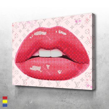 Supreme Lips where Design Inspiration Meets Pop Culture and Color Canvas Poster Print Wall Art Decor