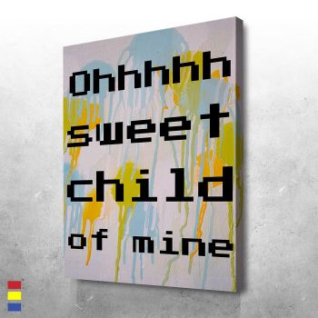 Sweet Child's a Colorful and Awe-Inspiring Painting Canvas Poster Print Wall Art Decor