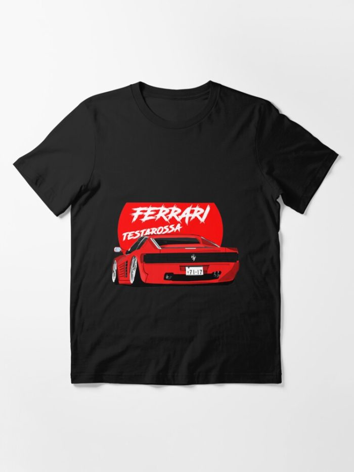 Testarossa Italia Ferrari Red Car Cotton Tee Unisex T-Shirt FTS212