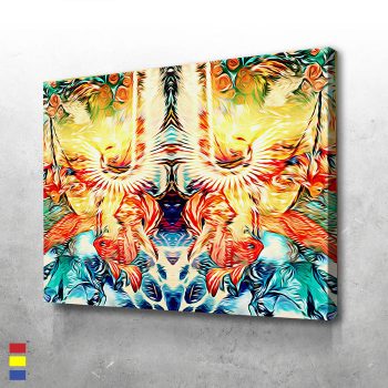 The Koi Pond Diverse Art Styles to Elevate Your Living Spaces Canvas Poster Print Wall Art Decor