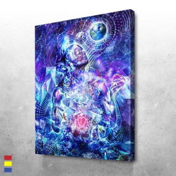 Trancension Vertical Embracing Dualistic Aspects in Artistic Revolution Canvas Poster Print Wall Art Decor