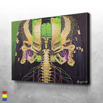 Ugly Mother F'er Art Channeling The Predator Movie Aesthetics Canvas Poster Print Wall Art Decor