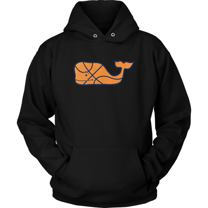 Vineyard Vines Basketball Character Whale Pocket Unisex Hoodie