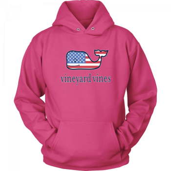 Vineyard Vines Flag Whale Unisex Hoodie