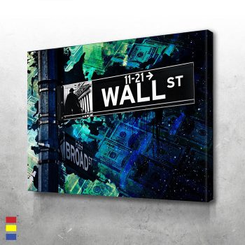 Wall Street's Artistic Delight Adding Artistic Vibes to Your Room Canvas Poster Print Wall Art Decor