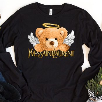 Yves Saint Laurent Logo Luxury Teddy Bear Kid Tee Unisex Longsleeve Tee LTB2943