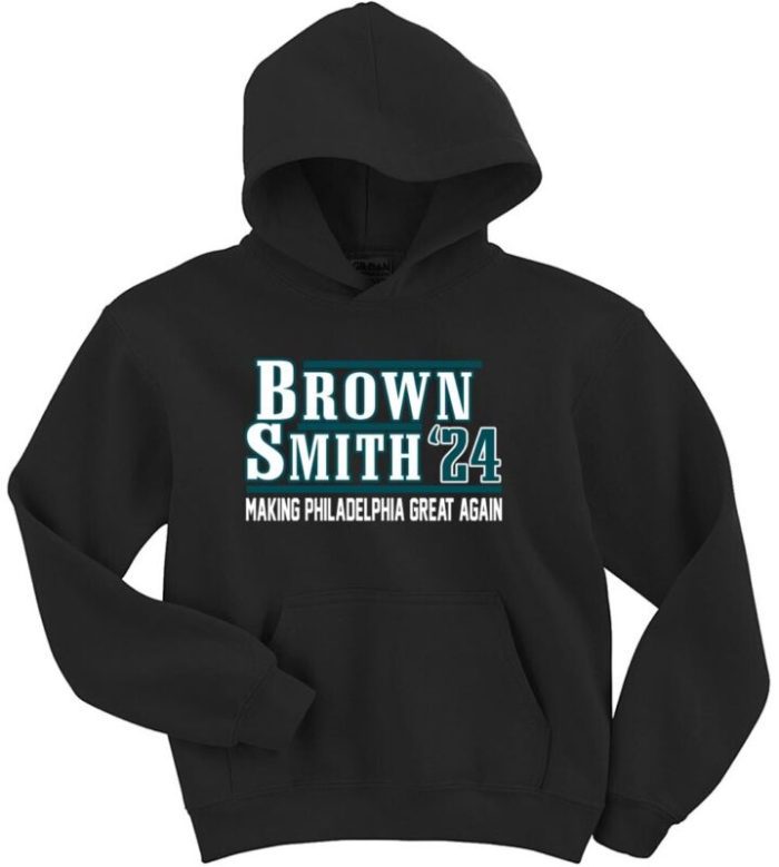 Aj Brown Devonta Smith Philadelphia Eagles Philly 2024 Crew Hooded Sweatshirt Unisex Hoodie