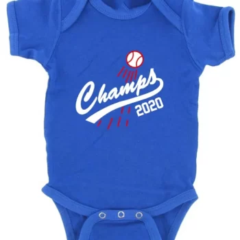 Baby Onesie Los Angeles Dodgers World Series Champions Champs Mookie Creeper Romper