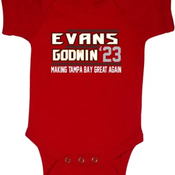 Baby Onesie Mike Evans Chris Godwin Tampa Bay Buccaneers Bucs 23 Creeper Romper