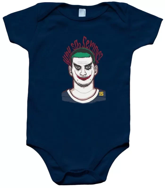Baby Onesie Nikola Jokic Denver Nuggets Joker Why So Serious Creeper Romper
