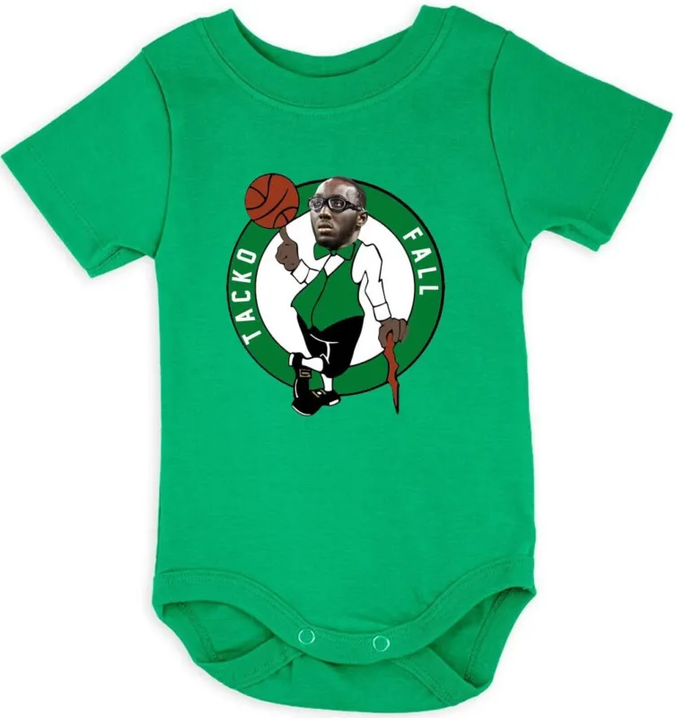 Baby Onesie Tacko Fall Ucf Boston Celtics Logo Creeper Romper Cadadesigns