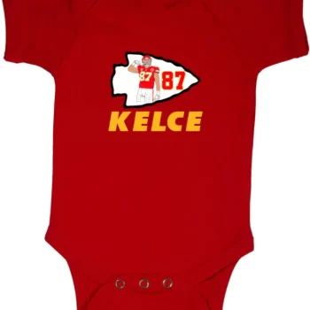 Baby Onesie Travis Kelce Kansas City Chiefs Logo Creeper Romper
