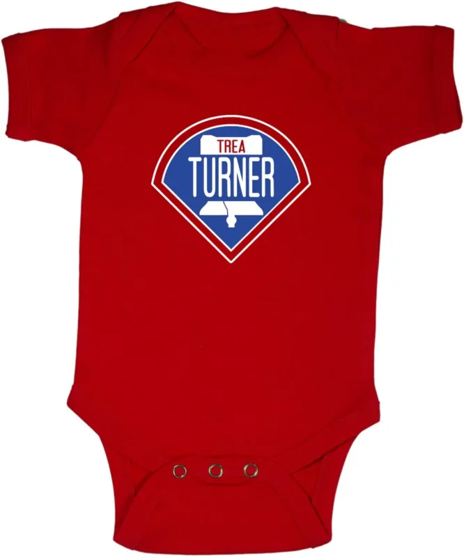 Baby Onesie Trea Turner Philadelphia Phillies Philly Logo Creeper