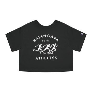 Balenciaga Athletes Crewneck Champion Women Cropped T-Shirt CTB2419