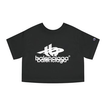 Balenciaga Bb Logo Luxury Champion Women Cropped T-Shirt CTB2430