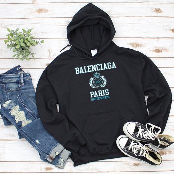 Balenciaga Laurel Paris Logo Luxury Unisex Pullover Hoodie HTB0941