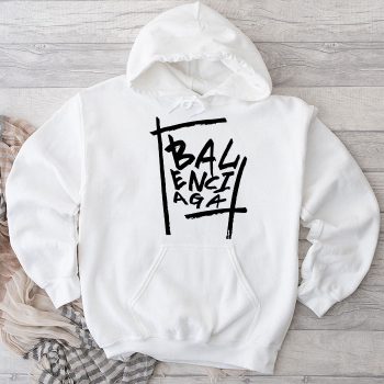 Balenciaga Letter Graffiti Unisex Pullover Hoodie HTB0943