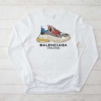 Balenciaga Paris Shoes Triple S Kid Tee Unisex Longsleeve Shirt LTB0703