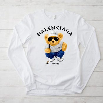 Balenciaga Paris Teddy Bear Logo Kid Tee Unisex Longsleeve Shirt LTB0698