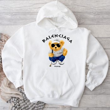 Balenciaga Paris Teddy Bear Logo Unisex Pullover Hoodie HTB0952