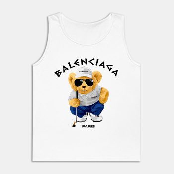 Balenciaga Paris Teddy Bear Logo Unisex Tank Top TTTB0839