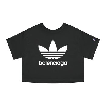 Balenciaga X Adidas Logo Champion Women Cropped T-Shirt CTB2433