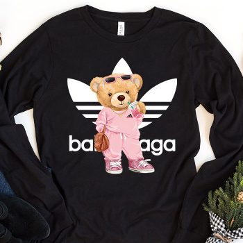 Balenciaga x Adidas Teddy Bear Logo Kid Tee Unisex Longsleeve Shirt LTB0708