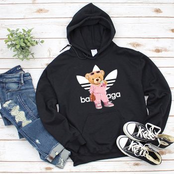 Balenciaga x Adidas Teddy Bear Logo Unisex Pullover Hoodie HTB0962