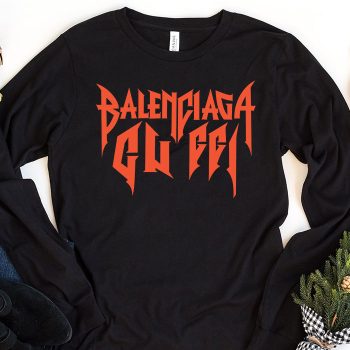 Balenciaga x Gucci Metal Logo Kid Tee Unisex Longsleeve Shirt LTB0695