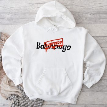 Balenciaga x Supreme Logo Unisex Pullover Hoodie HTB0954