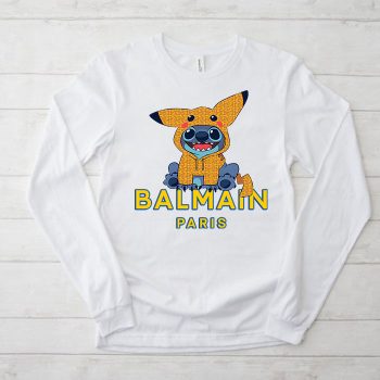 Balmain Paris Stitch Pokemon Kid Tee Unisex Longsleeve ShirtLTB0881