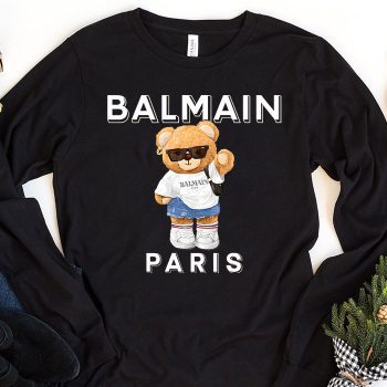 Balmain Paris Teddy Bear Luxury Kid Tee Unisex Longsleeve ShirtLTB0883