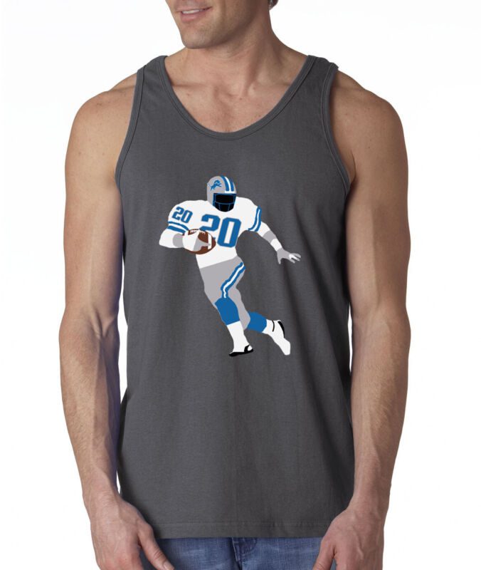 Barry-Sanders-Detroit-Lions-Barry-Pic-Unisex-Tank-Top Barry Sanders Detroit Lions "Barry Pic" Unisex Tank Top
